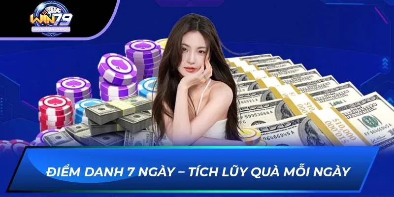 Điểm danh 7 ngày – Tích lũy quà mỗi ngày